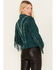 Image #4 - Shyanne Women's Suede Fringe Jacket, Deep Teal, hi-res