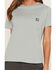 Image #3 - Carhartt Women's Irvine Relaxed Short Sleeve Work Shirt, Blue, hi-res