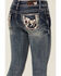 Image #4 - Grace in LA Girls' Medium Wash Horse Patch Pocket Bootcut Stretch Denim Jeans, Medium Wash, hi-res