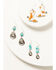 Image #1 - Shyanne Women's Western Earrings Set - 3 Piece, Silver, hi-res