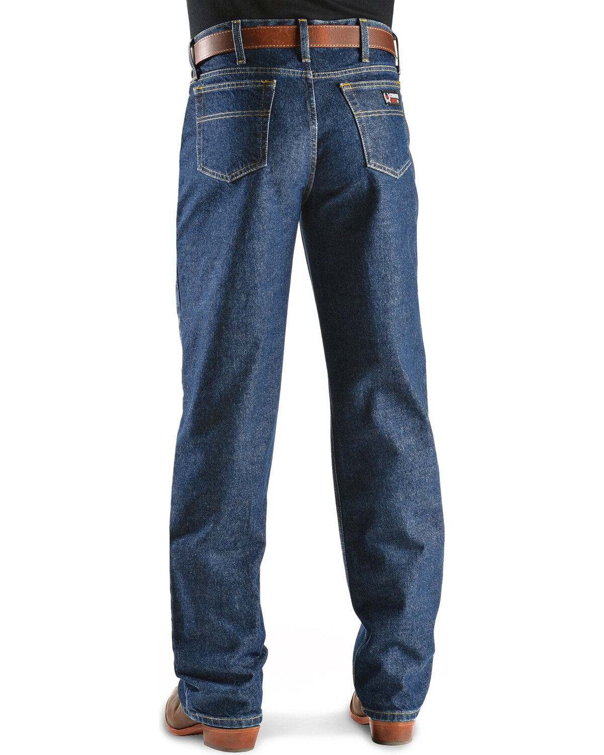 Image #1 - Men's Cinch &reg; Jeans White Label Flame Resistant - 38" inseam, Denim, hi-res