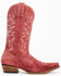 Image #2 - Shyanne Women's Bambi Suede Western Boots - Snip Toe, Red, hi-res