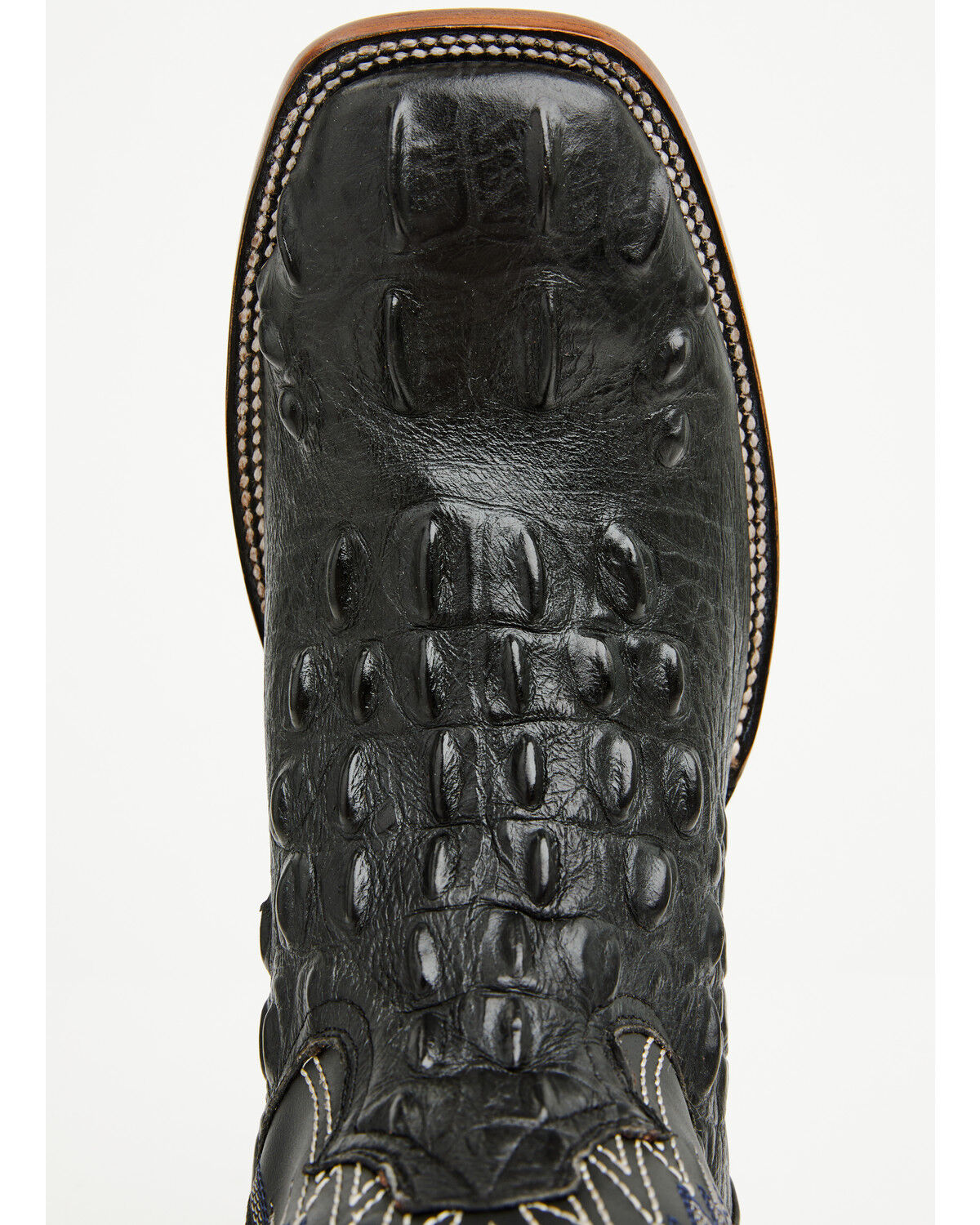 Image #6 - Cody James Men's Croc Print Badlands Western Boots - Broad Square Toe, Black, hi-res
