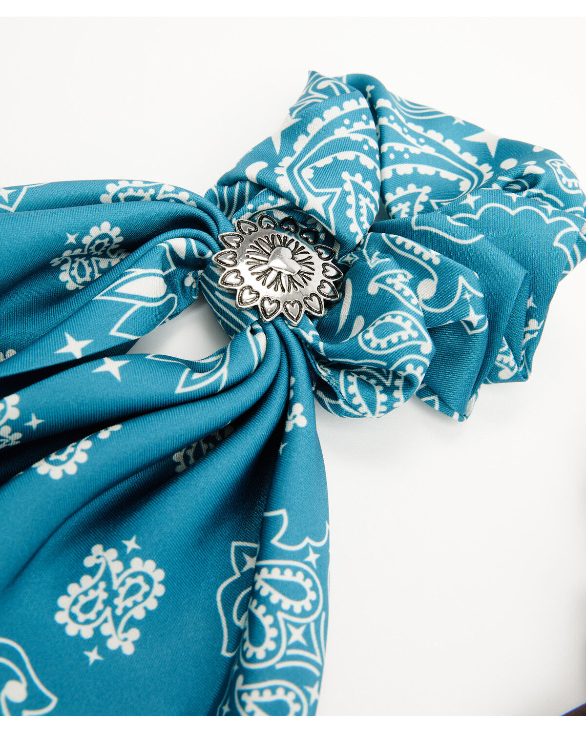 Image #4 - Shyanne Women's Constance Bandana Concho Hair Scrunchie Set - 2 Piece, Chocolate, hi-res
