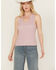 Image #1 - White Crow Women's Howdy Embroidered Tank, Lavender, hi-res