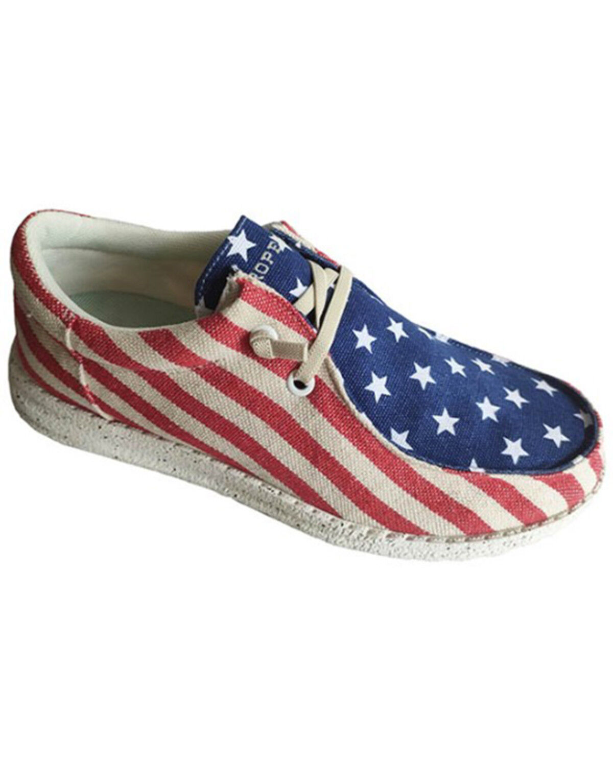 Roper Little Boys' Hang Loose Slip-On Casual Shoes - Moc Toe, Red, hi-res
