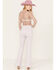 Image #3 - Free People Women's Jayde Denim Flare Jeans, Lavender, hi-res