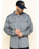 Image #1 - Hawx Men's FR Long Sleeve Work Shirt - Big, Silver, hi-res