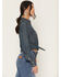 Image #2 - Wrangler X Lainey Wilson Women's Dark Wash Long Sleeve Snap Tie Front Western Shirt, Dark Wash, hi-res