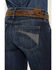 Image #4 - Ariat Women's Dark Wash Mid Rise Angela Trouser Jeans , Dark Wash, hi-res