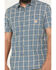 Image #3 - Carhartt Men's Rugged Flex&reg; Relaxed Fit Lightweight Plaid Print Short Sleeve Button-Down Work Shirt, Blue, hi-res