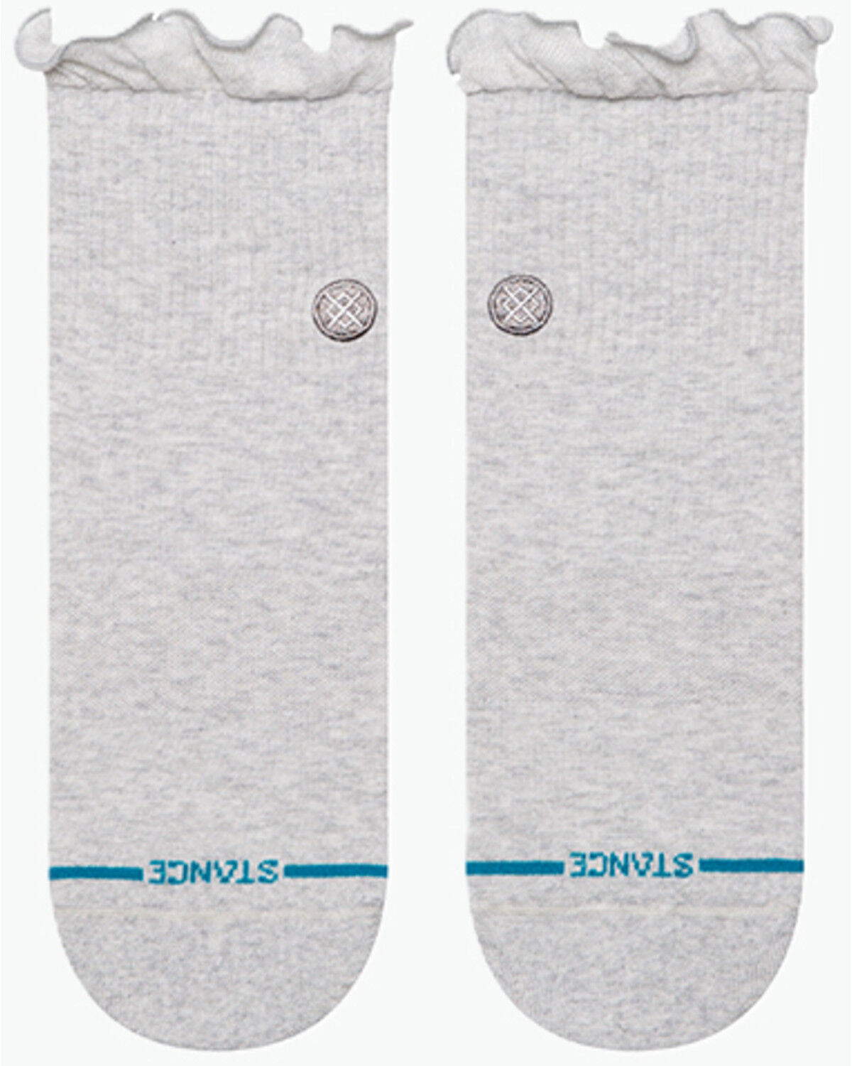 Image #2 - Stance Women's Ruffle Icon Quarter Socks, Heather Grey, hi-res