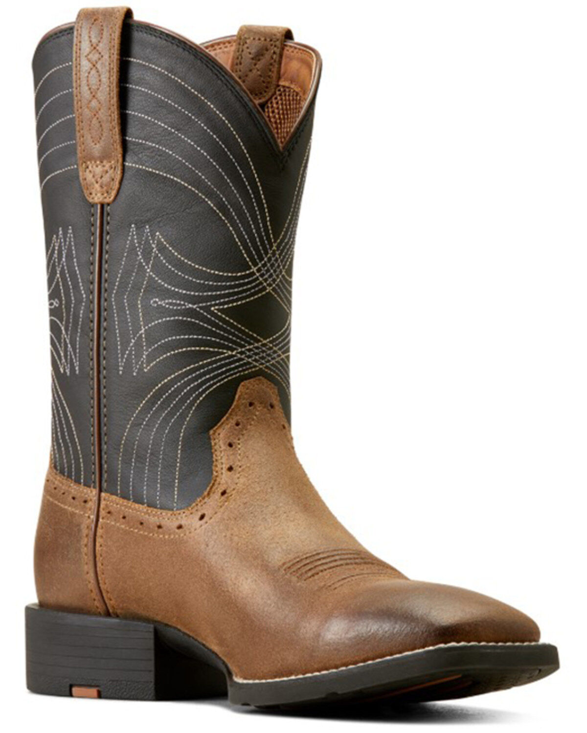 Image #1 - Ariat Men's Sport Performance Western Boots - Broad Square Toe, Brown, hi-res