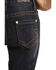 Image #4 - Rock & Roll Denim Girls' Dark Wash Seamed Trouser, Blue, hi-res