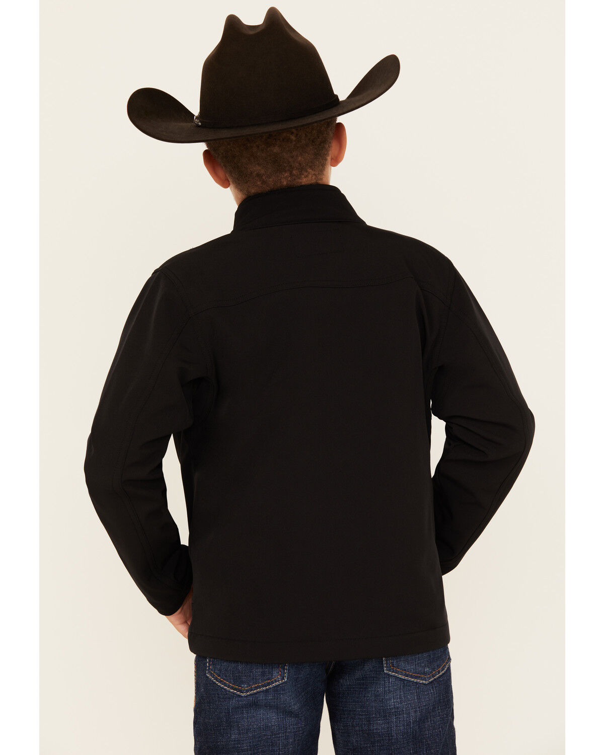 Image #4 - Cody James Boys' Sharpshooter Softshell Jacket, Black, hi-res