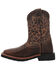 Image #3 - Dan Post Little Girls' Leopard Western Boots - Broad Square Toe, Leopard, hi-res