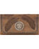 Image #1 - American West Women's Brown Tri-Fold Sacred Bird Feather Wallet, Distressed Brown, hi-res