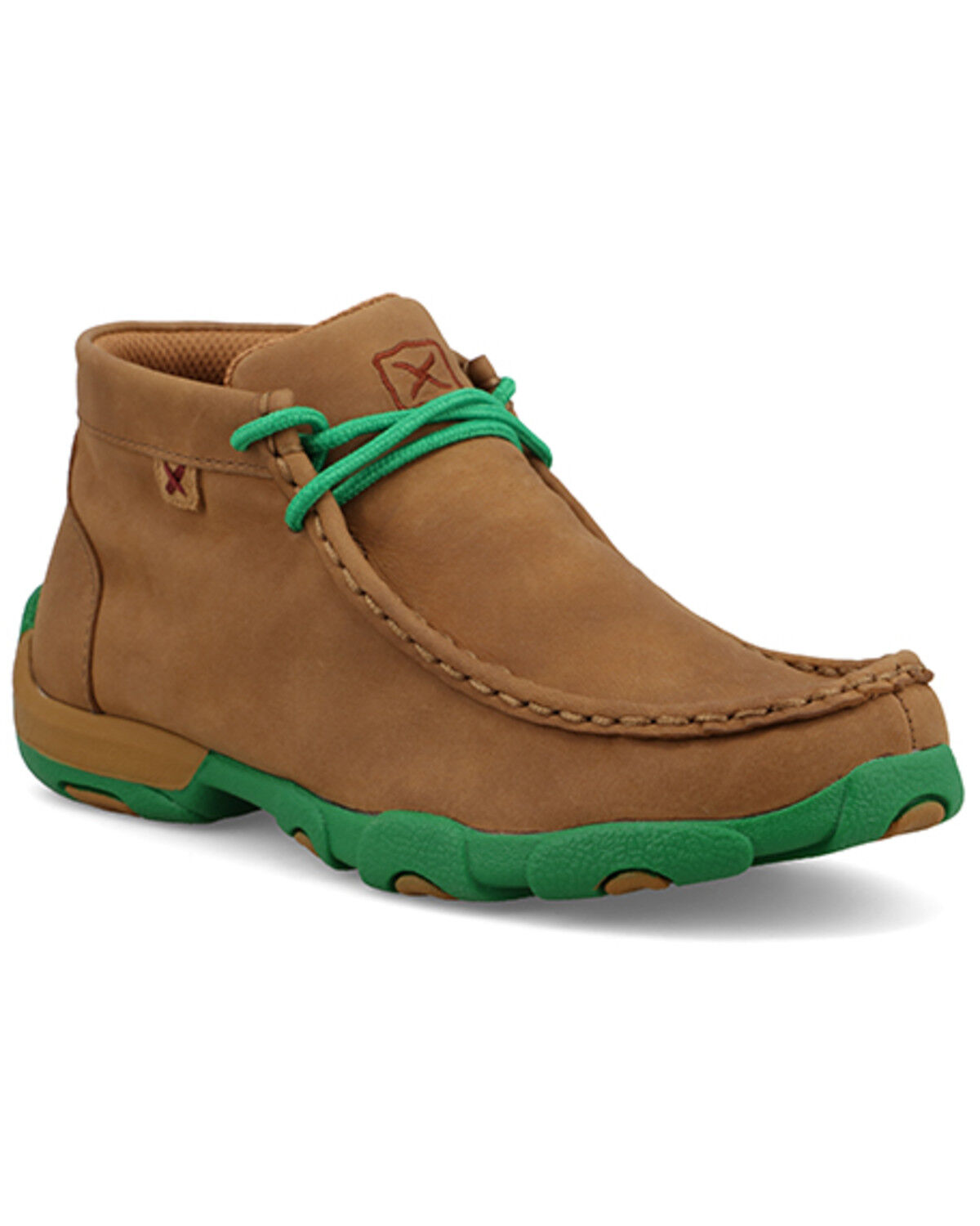 Twisted X Boys' Chukka Driving Mocs, Sand, hi-res