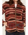 Image #3 - Shyanne Women's Casey Southwestern Print Sherpa Zip-Up Jacket, Brick Red, hi-res