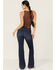 Image #3 - Shyanne Women's Joni High Rise Trouser Stretch Denim Jeans, Medium Wash, hi-res