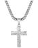 Image #2 - Montana Silversmiths Men's Roughstock Cross Necklace, Silver, hi-res