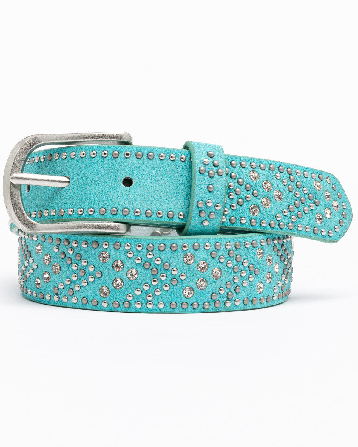 Shyanne Girls' Tempt To Shine Belt, Turquoise, hi-res