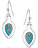 Image #2 - Montana Silversmiths Women's Expression of the West Turquoise Earrings , Silver, hi-res