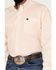Image #3 - Cinch Men's Striped Print Tencel Long Sleeve Button-Down Western Shirt, Peach, hi-res