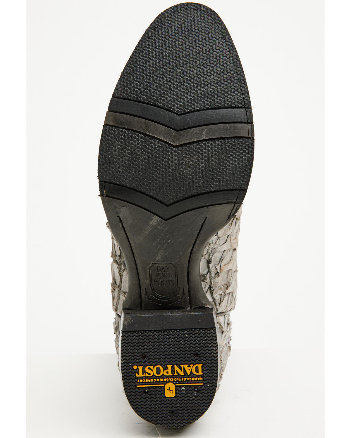 Image #7 - Dan Post Men's Exotic Pirarucu Western Boots - Round Toe, Grey, hi-res