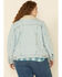 Image #5 - Levi's Women's Light Wash Sherpa Lined Collar Jacket, Blue, hi-res