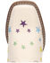Image #5 - Dan Post Little Girls' Starlett Western Boots - Square Toe, White, hi-res