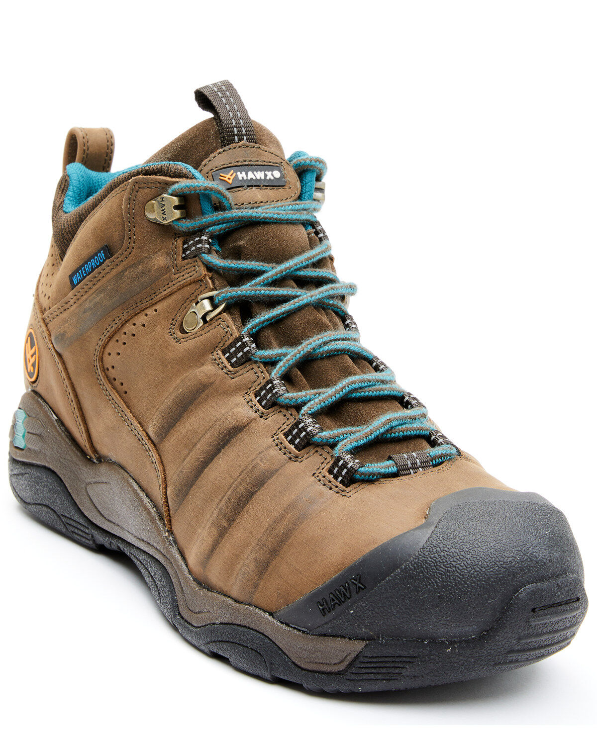 Hawx Men's 4" Axis Waterproof Hiker Boots - Soft Toe, Dark Brown, hi-res