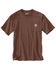 Image #2 - Carhartt Men's Loose Fit Heavyweight Short Sleeve Pocket T-Shirt, Brown, hi-res