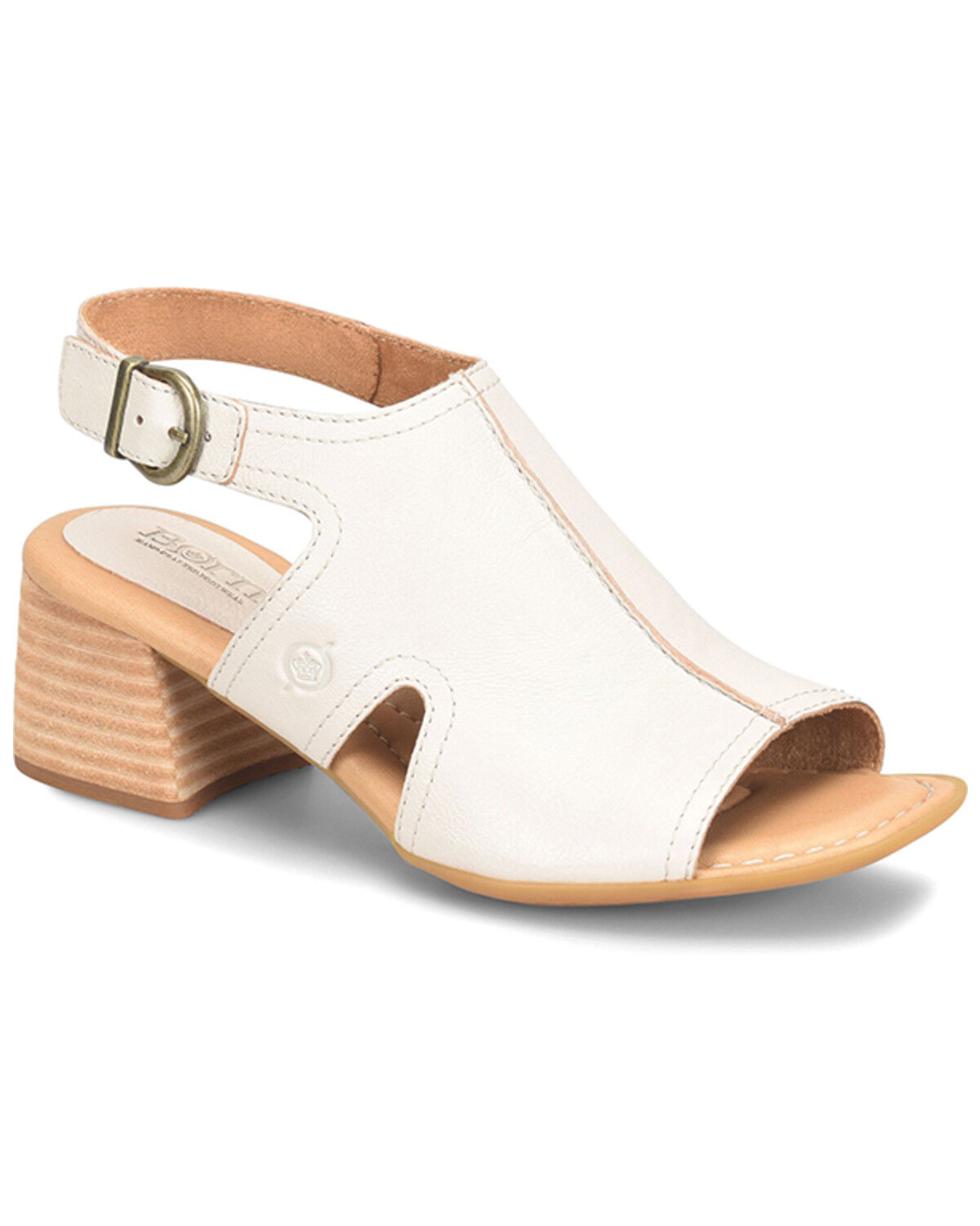 Image #1 - Born Women's Swinton Sandals, White, hi-res