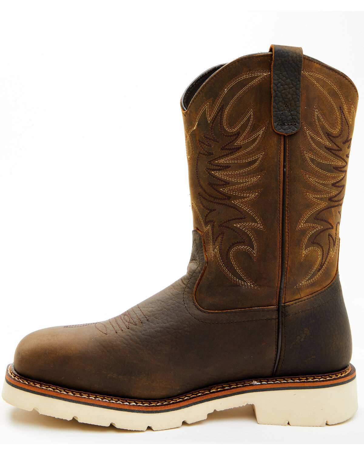 Image #3 - Thorogood Men's 11" USA Wellington Work Boots - Steel Toe, Brown, hi-res