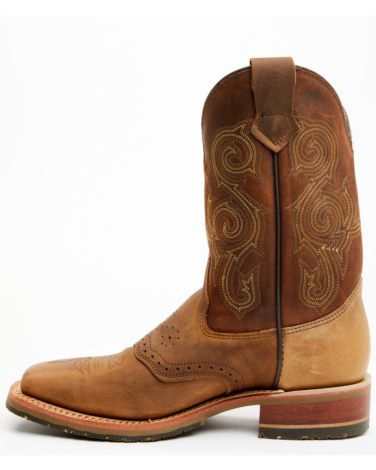 Image #3 - Double H Men's Boot Barn Exclusive 11" Domestic I.C.E&trade; Saddle Vamp Performance Western Boots - Broad Square Toe, Brown, hi-res