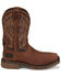 Image #2 - Justin Men's Broncy Waterproof Western Work Boots - Composite Toe , Brown, hi-res