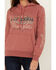 Image #3 - Wrangler Women's Logo Horse Graphic Hoodie , Rust Copper, hi-res