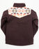 Image #3 - Shyanne Toddler Girls' Southwestern Print Softshell Jacket , Chocolate, hi-res