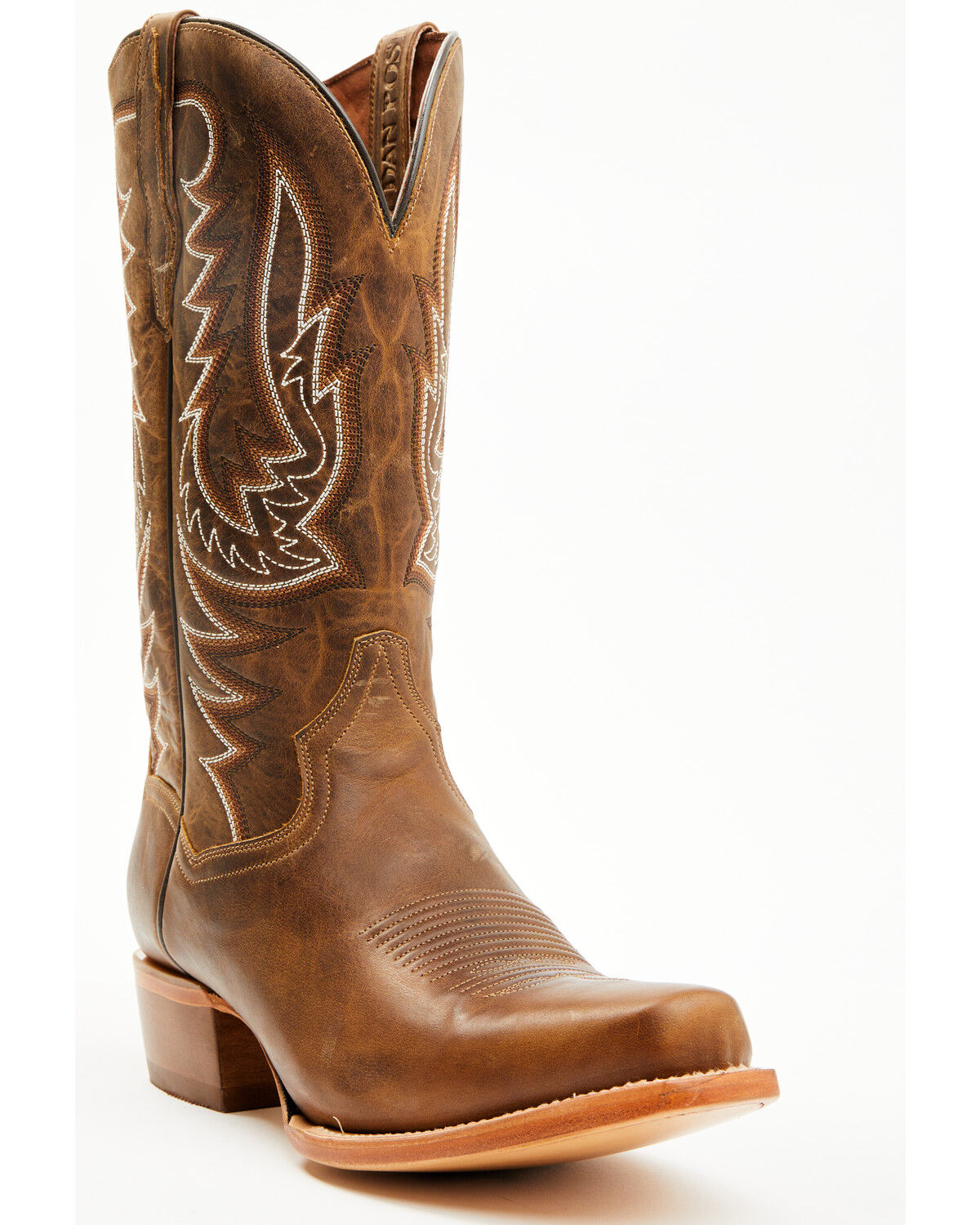 Dan Post Men's Roman Tall Western Boots - Square Toe, Tan, hi-res