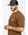 Image #4 - Carhartt Men's Loose Fit Heavyweight Logo Pocket Work T-Shirt - Big & Tall, Brown, hi-res