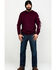Image #6 - Ariat Men's FR Roughneck Skull Logo Crew Long Sleeve Work Tee - Tall, Red, hi-res