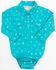 Image #1 - Shyanne Infant Girls' Long Sleeve Western Conversational Print Onesie, Turquoise, hi-res