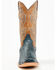 Image #4 - Corral Men's Exotic Python Western Boots - Square Toe , Navy, hi-res