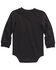 Image #2 - Carhartt Infant Boys' Logo Pocket Long Sleeve Onesie , Black, hi-res