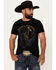 Image #1 - Cody James Men's No Regrets Cowboy Short Sleeve Graphic T-Shirt , Black, hi-res