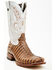 Image #1 - Tanner Mark Men's Caiman Print Western Boots - Broad Square Toe, Oryx, hi-res