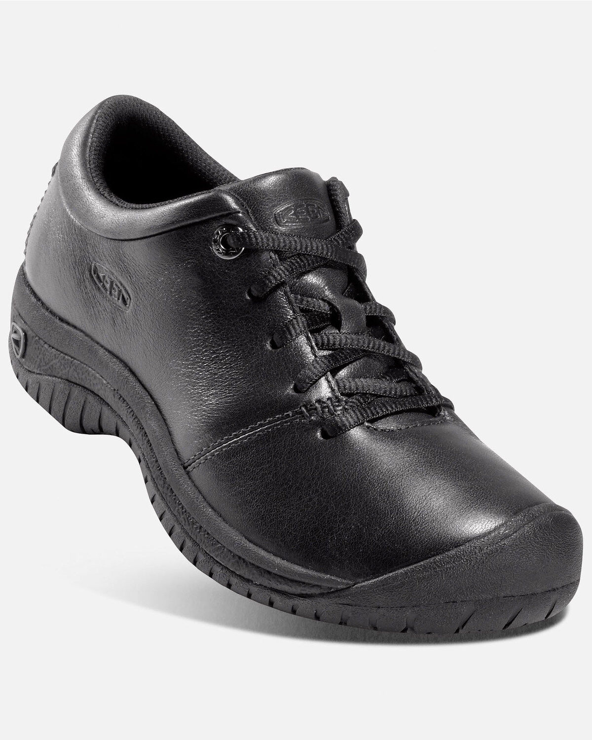 Keen Women's PTC Oxford Work Shoes - Round Toe, Black, hi-res