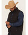 Image #2 - RANK 45&reg; Men's Lariat Southwestern Print Softshell Vest - Tall, Black, hi-res