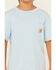 Image #3 - Carhartt Boys' Carhartt Logo Short Sleeve Graphic T-Shirt , Light Blue, hi-res